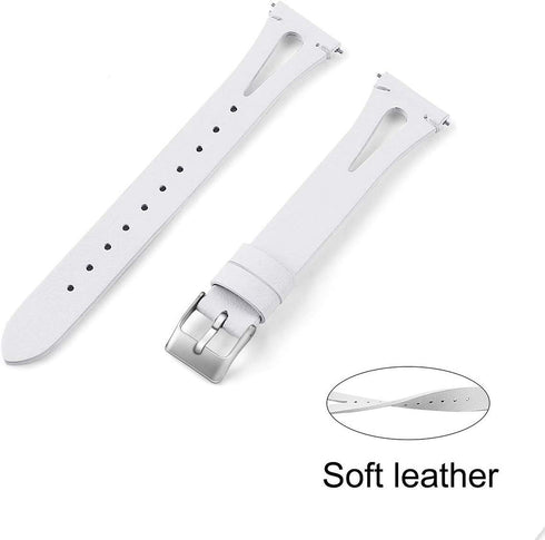 ID208 Plus Smart Watch Band, Lamshaw Slim Vintage Leather Strap Replacement for Quican ID208 Plus 1.8 Inches