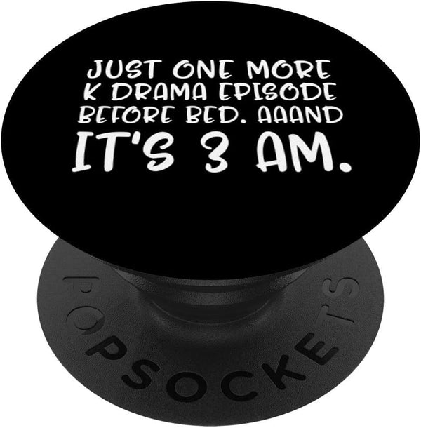 K-drama Just One More Episode Before Bed 3AM: Korean Heart PopSockets Swappable PopGrip