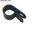 Cable Clamp R-Type Wire Clip 1/2" Nylon Screw Mounting Fastener Clips with Screws for Wire Management - 50 Pcs Cable