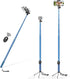 Bluetooth Long Selfie Stick - Lightweight Extendable Pole from 20'' to 118'' with Built-in Wireless Remote
