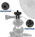 BENACES 3 Pack 1/4"-20 Insta360 Camera Tripod Mount Adapters, Aluminum Standard Camera Screw Converter Connectors