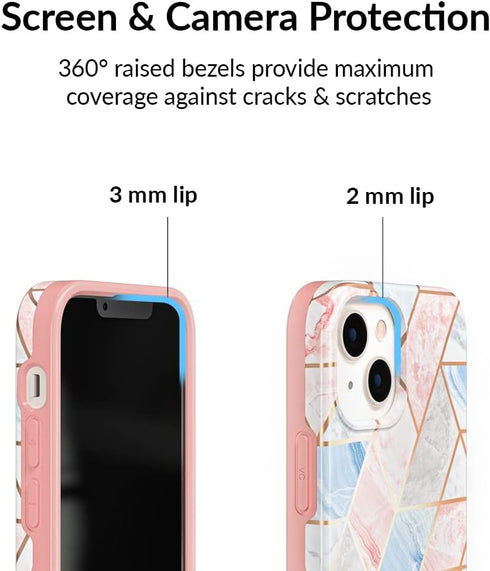 VELVET CAVIAR 13 10ft for iPhone Case - Compatible with MagSafe - Drop Tested - Geometric Marble