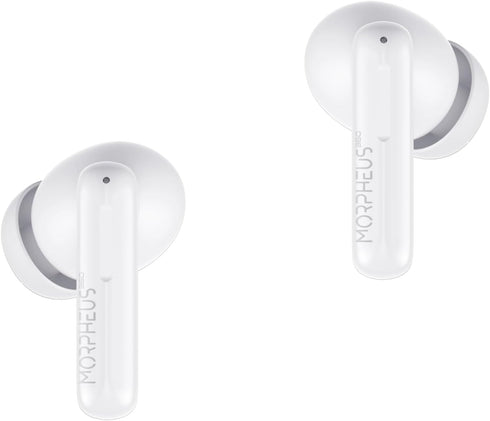 Nemesis ANC Wireless Noise Cancelling Headphones TW2750W, In-Ear Bluetooth Earphones, Pure White