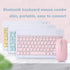 Bluetooth Wireless Keyboard and Mouse Combo, Ultra-Slim Rechargeable Ergonomic Small Keyboard Mouse for iPad iPhone