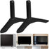 Toddmomy No-Drill Aluminum Alloy TV Stand Base Universal Tabletop TV Legs Replacement for Living Room Televisions