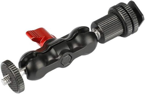 CAMVATE 1/4"-20 Ball Head Extension Arm with Shoe Mount for Camera Monitor/Flashlight, Model 2040