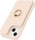 iPhone 14 Case with Card Holder for Women, Phone Case with Strap, Crossbody Lanyard, Ring Stand, Snap Clasp, Cute