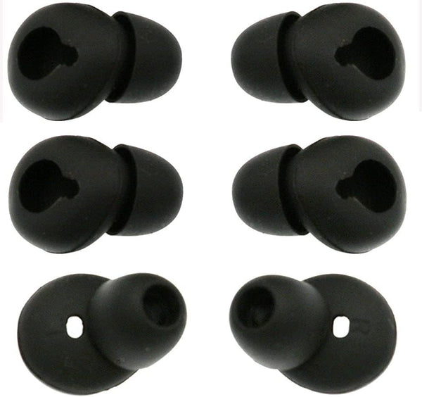 ALXCD Eargel for Gear Circle SM-R130, 3 Pair Medium Anti-Slip Durable Silicone Replacement Ear Tips for Samsung