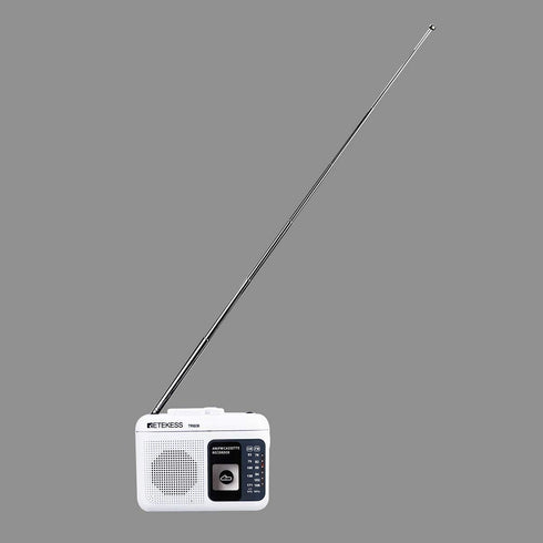 Retekess TR606 Cassette Tape Player, Recorder with Built-in Speaker, AUX Jack, AM FM Radio, White