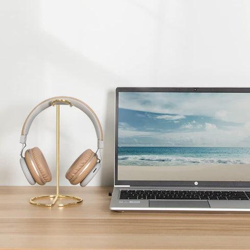 Metal Headphone Stand for Gaming Headphones - Desktop Holder & Earphone Rack for Organizing Music Headsets.