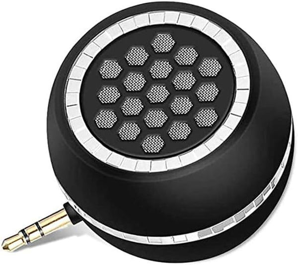 Mini Portable Speakers, 3W 36mm Microphone Speaker with 3.5mm Aux Jack for Smartphone, Tablet, Laptop
