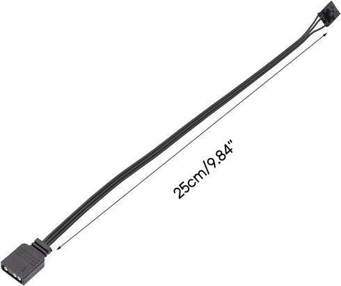 Corsair RGB to Standard ARGB 4-Pin 5V Adapter Connector RGB Cable, 25cm Extension Cord PVC