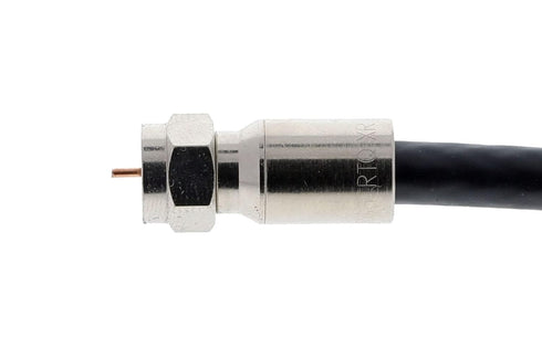 IDEAL Electrical 92-651 RTQ XR RG-6 Compression F-Connector, Card of 10, Silver