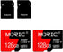 MORIC 2 Pack 128GB Micro SD Card with Adapter High Speed Memory Card,C10