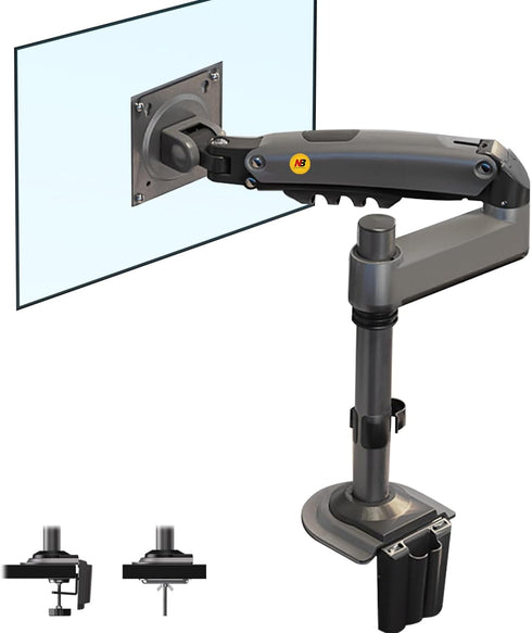 NB North Bayou Monitor Desk Mount Long Arm for Monitors 4.4 to 19.8lbs, Ultra Wide Full Motion