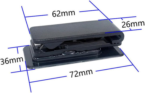 Ranyi 2 Pack 360 Cassette MP3 MP4 Microcassette Universal Rotation Belt Clip for Portable Players Recorders/