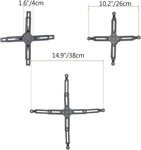 Coret 33 lbs Universal Projector Mount Adjustable Ceiling Wall Mount, Projector Extending Arms Mount for LCD/DLP Home