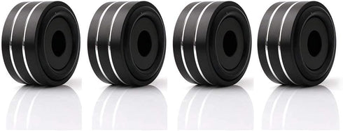Monosaudio 4Pcs 40x20mm Speaker Isolation Feet, Single-sided 3M Adhesives, Speaker Spike Pads with Non-Slip Rubber
