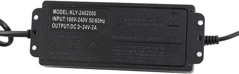 3-24V 2A Adjustable AC/DC Power Adapter, Multi Voltage Power Supply for Household Electronics, 5.5 x 2.5mm US Plug