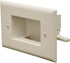 DATA COMM Electronics Easy Mount Recessed Low Voltage Cable Plate, 45-0008-LA, Lite Almond