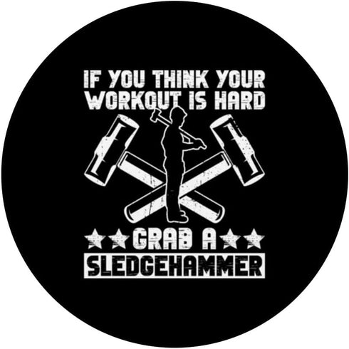 Home Improvements And House Demolition Sledgehammer PopSockets Swappable Grip