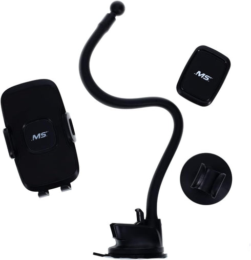 MobileSpec MBM11103 Universal Windshield Mount with 2 Mounting Styles: Cradle and Magnet