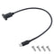 FdcLixuvol USB Type C Male to Female Cable, USB Type C 3.1Panel Mount