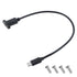 FdcLixuvol USB Type C Male to Female Cable, USB Type C 3.1Panel Mount