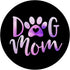 Dog Mom Purple Paw Print Adopt Don't Shop Cute Fur Mama PopSockets Standard PopGrip