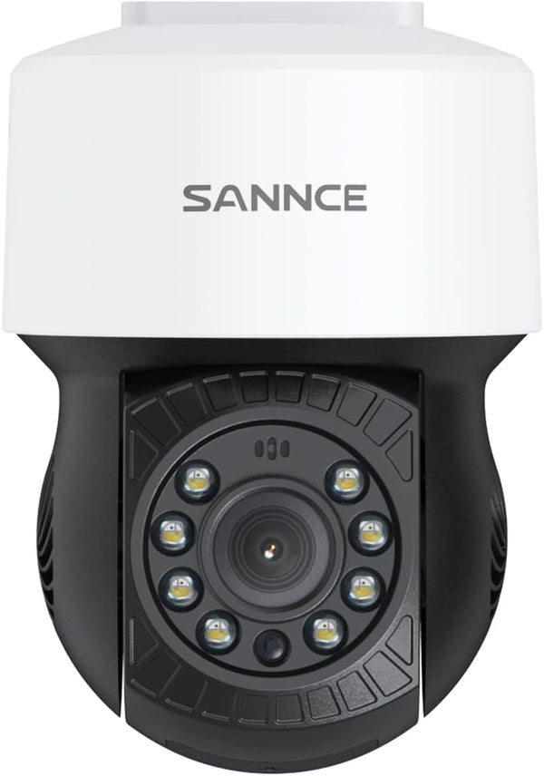 SANNCE 1080P PT Dome Camera, 2MP Pan/Tilt 360° Digital Zoom Outdoor Security Camera, 30M Night Vision for Analog CCTV