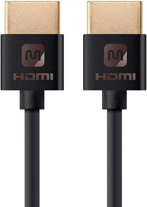 Monoprice HDMI High Speed Cable - 6 Feet, Black, 4K@60Hz, HDR, 18Gbps