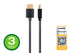 Monoprice High Speed HDMI Cable, Certified Premium, 4K@60Hz, HDR, 18Gbps, 6 Feet, Black - Ultra Slim Series