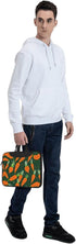 JIPOFD Happy carrot Print Structured Laptop Bag Oxford Cloth Briefcase Padded Shoulder Case with Front Pockets