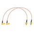 BINGFU SMA Female Bulkhead Mount to SMA Male Right Angle RG316 Antenna Extension Cable, 12 inch 30cm 2-Pack for 4G LTE