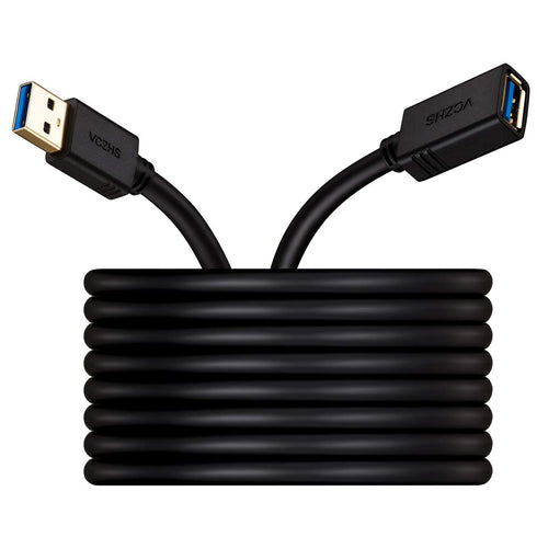 USB Extension Cable 25 ft, VCZHS USB 3.0 Male to Female Extension Cord for USB Flash Drive, Keyboard, Mouse, Printer