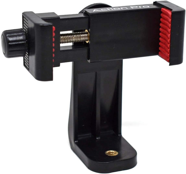 Action Pro 360 Phone Holder/Vertical and Horizontal Tripod Mount Adapter Rotatable Bracket with 1/4