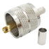 Pack of 5 UHF PL-259 PL259 Male-Plug Crimp Connector Adapter Connector for RG58/U LMR195 (UHF Male Crimp RG58)