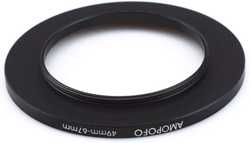 49mm to 67mm Step-Up Ring Filter Adapter, Compatible with All Brands 49mm Lens and 67mm UV, ND, CPL