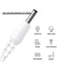USB to DC 3.5mm Cable 1.5ft/0.5m - DC 5V Power Cord USB to DC 3.5mm Barrel Jack Adapter Connector Charging Cable (White)