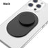 Magnetic Phone Grip for MagSafe, Phone Ring Holder Finger Kickstand Wireless Charging Compatible, Adjustable Magnet Phone Rings Gripper Stand for iPhone Mag-Safe Accessories - Black