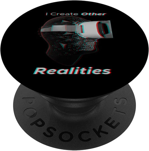 VR Virtual Reality or AR Augmented Design for Programmers PopSockets Swappable PopGrip