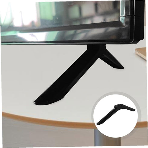 DIYEAH 2pcs 55 Inch Replacement Tv Stand Legs for LCD LED Tvs, Heavy Duty Black Plastic Pedestal Base with Screws