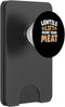 Vegan Protein Vegetarian Lentil Pea Gear Lentils Lift More Than Meat Weightlifting Bodybuilding PopSockets PopWallet for MagSafe