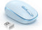 TECKNET Wireless Mouse, 2.4G Quiet Computer Mouse with USB Receiver, Portable Cordless Mice for Chromebook, Laptop, Blue