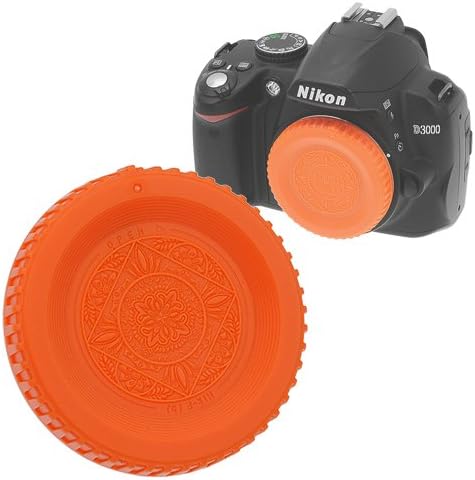 Fotodiox Orange Designer Body Cap for Nikon F-Mount Cameras Compatibility