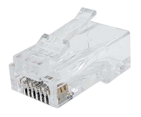 IDEAL Electrical 85-385 Unshielded Feed-Thru Modular Plug, Cable Connector for CAT6A/6 Unshielded Cables