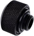 Alphacool 17264 Eiszapfen 16mm HardTube Compression Fitting - G1/4 Knurled Deep Black Water Cooling Fittings