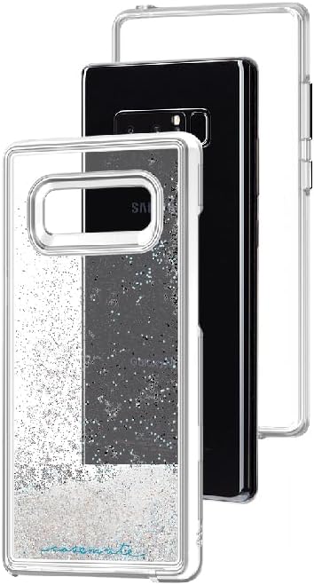 Note 8 Case by Case-Mate - WATERFALL - Iridescent Liquid Glitter - Military Drop Protection for Samsung Galaxy