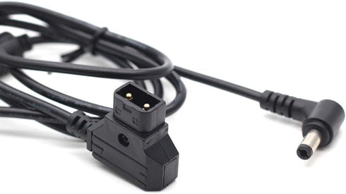Right Angle DC Power Cable, D-Tap to 12V DC5.5X2.5mm for KiPRO LCD Monitor, DSLR Rig Power