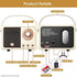 Retro Bluetooth Speaker, Wireless Vintage Small Speaker with Stereo Sound, Hands-free Call, Waterproof for iOS Android